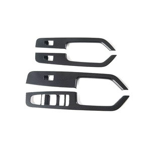 Cho Byd Cá Mập Carbon Đen ABS Nội Thất Phía Trước Sương Mù Ánh Sáng Đèn Bìa Trim Bên Ngoài Cửa Xử Lý Bìa Phụ Kiện Xe Hơi - Product Image 4