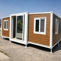 Maison conteneur extensible galvanisée antirouille, maison mobile extensible pour logement de campement en zone isolée