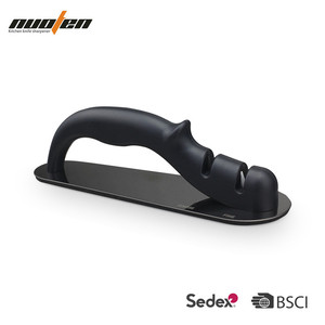Stainless Steel <b>Knife</b> <b>Sharpener</b> With Base Plate Tungsten Carbide Ceramic Dual Stage Kitchen Gadget For Stainless Steel <b>Knives</b> - Product Image 5