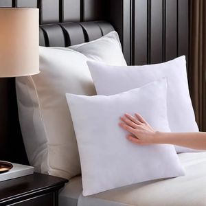 Fluffy Microfiber <strong>Pillow</strong> 100% Cotton Fabric <strong>Feather</strong> Filling Breathable Soft <strong>Pillow</strong> <strong>Insert</strong> Luxury Decorative Throw <strong>Pillow</strong> - Product Image 3