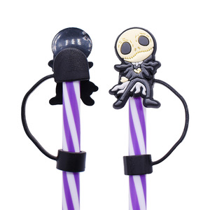 DD3126 Skull Tips Dust Plug Topper 10mm Party Decorar Cup <span class=keywords><strong>Bar</strong></span> Accesorios Hallows Day Tumbler Straw Dust Covers Cap - Product Image 3