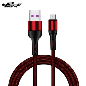 Vente en gros 1M câble <span class=keywords><strong>micro</strong></span> <span class=keywords><strong>USB</strong></span> <span class=keywords><strong>de</strong></span> haute <span class=keywords><strong>qualité</strong></span> charge rapide 2.4A nylon tressé métal pur cuivre pour téléphones mobiles - Product Image 3