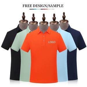 เสื้อโปโลผู้ชายผ้าฝ้ายแท้ 100% คุณภาพสูง ปี 2023 รับออกแบบโลโก้ตามสั่ง ขายส่ง - Product Image 3