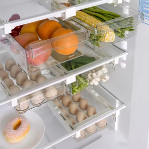 Cassetto estraibile retrattile divisorio divisorio per frigo appeso cesto di frutta cibo scatola <span class=keywords><strong>frigorifero</strong></span> croccante - Product Image 2