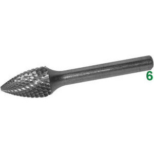 SCU 8065G 8 Solid <b>Carbide</b> Rotary <b>Burrs</b> - Product Image 1