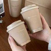 Tasse de papier à double paroi jetable personnalisable Tasse de papier recyclable 8oz 12oz 16oz Tasse de papier de café