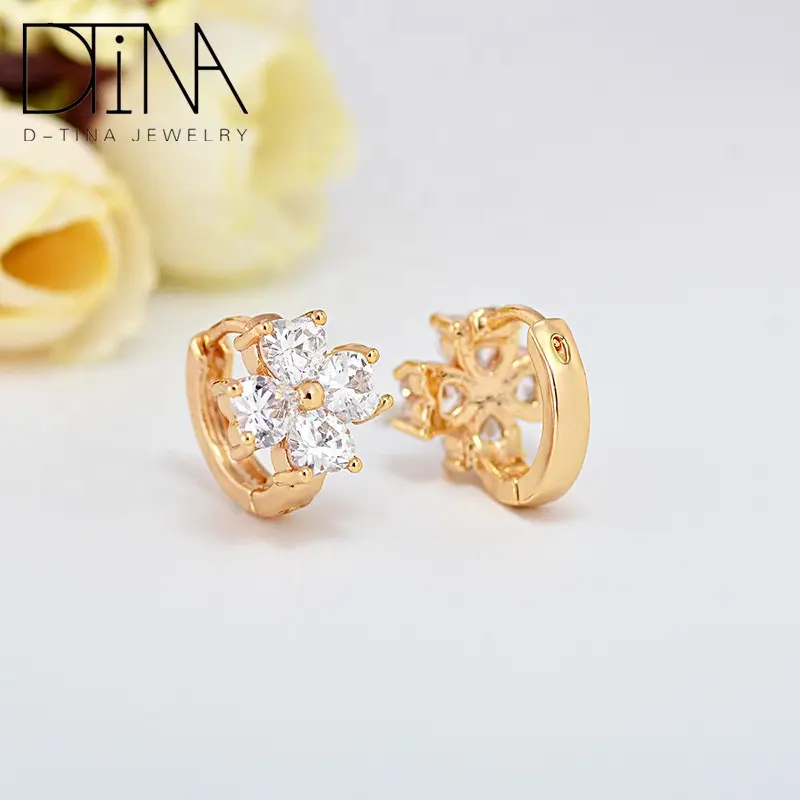 Pendientes de diamantes de diseño simple para mujer, venta al por mayor, baratos, de China