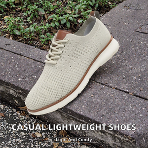 Zapatillas Deportivas Casuales Ligeras de Talla Grande 39-48, Tejidas con Cordones, Transpirables, a la Moda, Suaves, para Primavera, para Hombre - Product Image 2