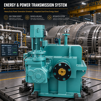 Gearbox Peningkat Kecepatan Presisi Tinggi NGGS 2000kW Khusus untuk Blower Pembangkit Listrik Tenaga Gas MVR