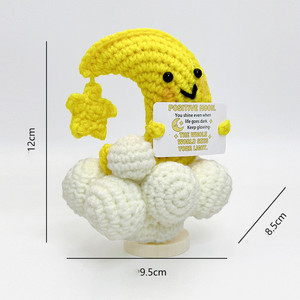 Bán Chạy Nhất Kiva Thương Hiệu Polyester Crochet Đồ Chơi Sang Trọng PP Bông Điền-Sáng Tạo Đám Mây Trăng Thiết Kế Năng Lượng Tích cực Quà Tặng Cho Trẻ Em - Product Image 6
