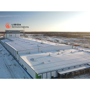 Thiết kế hiện đại đúc sẵn mô-đun thép xây dựng nhà máy bền kho Cấu trúc khung thép cho thép xây dựng sử dụng - Product Image 4