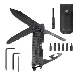 23-in-1 Folding Knife Portable Multitool for Outdoor Use Integrated Functions <b>Camping</b> Equipment <b>Hiking</b> <b>Accessories</b> Handheld Tool - Product Image 1