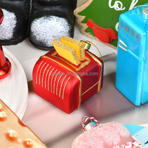 Wholesale High Quality Handmade <b>Glass</b> Christmas <b>Ornaments</b> Custom Shape Size Full Color Printing Personalization Durable - Product Image 3