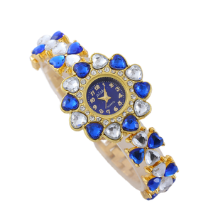 Wholesale Ladies Diamond Pattern Quartz Watch Pointer Dial 16mm Band 30mm Dial 10mm Thickness Full Diamond Ear Charm Bracelet - Product Image 4