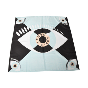 Doux excellente grande recycler polyester <span class=keywords><strong>voile</strong></span> furoshikis foulards plissé carré écharpe pour les femmes - Product Image 3