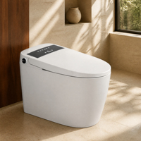 WC intelligent électrique monobloc avec cuvette automatique et fonction de chauffage de siège avancée