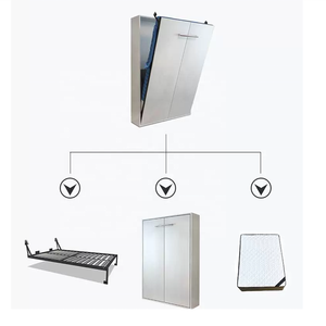 Muebles <span class=keywords><strong>de</strong></span> Hogar Ahorradores <span class=keywords><strong>de</strong></span> Espacio 2024 Cama <span class=keywords><strong>de</strong></span> Pared Plegable Vertical Personalizada Tamaño Queen Doble Cama Murphy con Sofá - Product Image 3