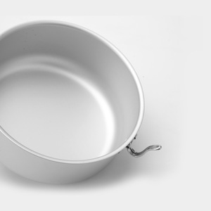 Casserole en aluminium pur 6L, finition anodisée, ensemble de cuisine de camping en plein air, portable et léger - Product Image 2