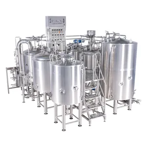 500 1000L शिल्प बियर पक उपकरण माइक्रो नैनो शराब की भठ्ठी प्रणाली साइडर शराब बनाने की मशीन गढ़ने किण्वक टैंक बोतल भरने