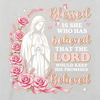 Transfert DTF « Faith Prayer » pour la sensibilisation au cancer du sein, motif floral avec croix chrétienne et ruban rose, pour T-shirts et vêtements