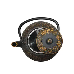 Teko teh besi cor antik Dekorasi teko teh besi cor logam Modern ketel teh
