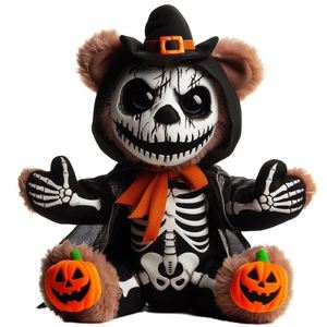 Lindo Peluche de Animal de Peluche de Halloween, Juguete de Algodón Orgánico con Forma de Calavera de Vampiro, Monstruo, Hombre Calabaza para Decoraciones Festivas - Product Image 2