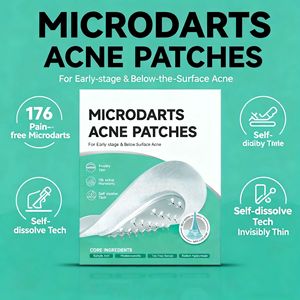 Patchs anti-boutons pour le visage, patchs hydrocolloïdes pour l'acné avec arbre à thé et hamamélis, couvrant les boutons et les imperfections, micro-aiguilles, patchs anti-acné - Product Image 5