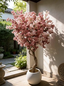 Nuevo Árbol de Flores de Cerezo Artificial 2026, Ecológico y Duradero, Planta en Maceta, Decoración para Bodas, Hoteles, Navidad, Año Nuevo, Pascua - Product Image 4