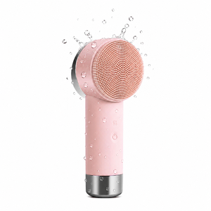 2026 Trending Hot Sale Pink Facial Cleansing Brush Waterproof Silicone Sonic <b>Scrubber</b> - Product Image 1