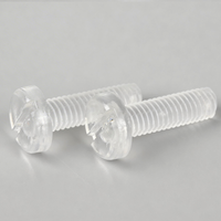 Vis à tête fraisée en polycarbonate PC M2 M3 M4 M5 M6 M8 M10, vis de machine en plastique