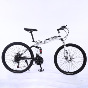 24 26 27,5 29 pulgadas de fibra de carbono chico bicicleta plegable mujer bicicleta 24 26 27,5 29 pulgadas doblado plegable bicicleta de suspensión completa - Product Image 5