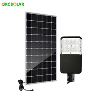 Lampe solaire de rue 6800LM IP66 40W avec panneau mono-Si, batterie LiFePO4, garantie 3 ans, LED en alliage d'aluminium, angle de faisceau 140°