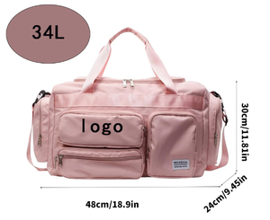 Bolsa de Viaje Deportiva Económica <span class=keywords><strong>Goya</strong></span>, Grande, Unisex, de Moda, con Cierre de Cremallera Oxford, Ligera, Transparente, Multifuncional, de 36-55L - Product Image 2