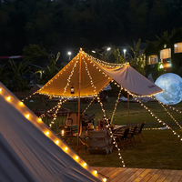 Outdoor Warmweiß Wasserdicht 5M 50LEDS Girlanden beleuchtung Mini Led Ball Light Camp Dekor Beleuchtung
