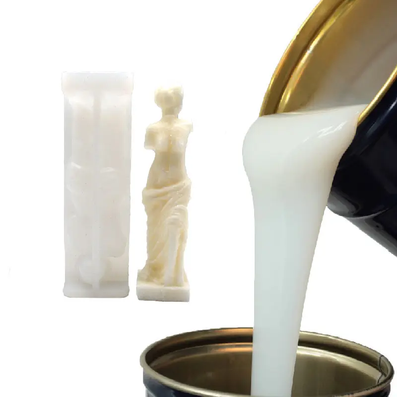 High tear Silicone mold making rubber molding liquid raw material for making Buddha statue crafts gypsum plaster statue mold