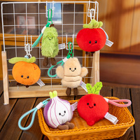 Fruit Party Pop Bittere Kalebas Tomat Pluche Speelgoed Hangertje Geborduurd Valentijnsdag Stressverlichting Schattig Feestdag Cadeau Groothandel