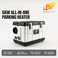 OkyRie Produk Terbaru 12V 24V 220V Mirip dengan AC Diesel Webasto dan Kotak Perkakas Plastik 5KW untuk Truk Kipas Truk