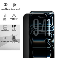 Protection d'écran en verre trempé anti-espionnage 9H pour iPhone X XR XS 11 12 13 14 15 16 17 18 Pro Max Plus