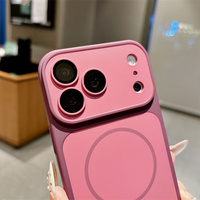 Coque magnétique mate pour iPhone 18 17 16 15 14 Pro Max, avec dos givré couleur unie, version originale