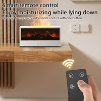 Diffuseur Mini Cheminée Électrique Portable, Humidificateur d'Arômes Pratique pour Bureau, Huiles Essentielles, Hôtels, Aromathérapie