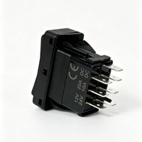Interrupteur à bascule étanche Carling Technologies Contura X 7P ON-OFF-ON DPDT 2 LED, interrupteurs à bascule étanches pour voitures et bateaux 12V 24V