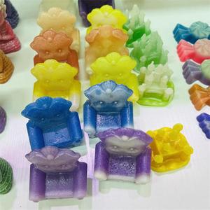 Cristal de haute qualité naturel guérison artisanat lumineux chats chien kitty tortues cristal lumineux yoda pokemon pour cadeaux décoration - Product Image 6