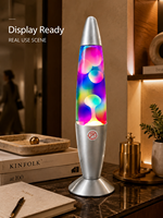 Lampe à lave électrique en aluminium coloré pour la décoration de la maison et les cadeaux