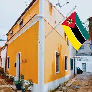 3x5Ft Mozambique <b>Flag</b> Polyester With Two Brass Grommets Single Layer Wall Hanging Outdoor and Indoor Decor - Product Image 3