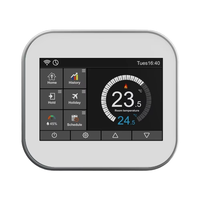 Thermostat de conception industrielle intelligente Thermomètre Wifi LoraWan Régulateur de température de chaleur/CVC pour chauffage AC ou par le sol