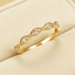 Bague de fiançailles et de mode personnalisée en or massif 10K/14K/18K, argentée, avec pierre de laboratoire CVD de qualité IGI VVS-VS, taille brillant classique, style cluster - Product Image 3
