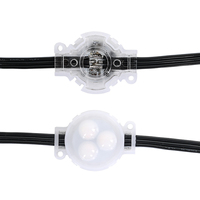 SHIJI Lumière LED Pixel Permanente pour Plafond, Effet Brouillard Blanc Lait, 30mm RGBW UCS2904, Étanche pour Extérieur, pour Lumières de Noël sur Rail