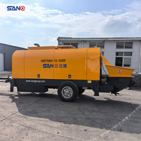 Pompe à béton diesel miniature jaune Hbt40 pour bâtiments de grande hauteur