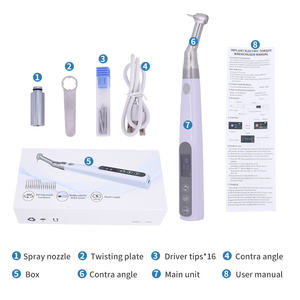 Sistema de pieza de mano dental eléctrica inalámbrica con llave dinamométrica giratoria de 360 hasta 50Ncm Endomotor inalámbrico de torsión - Product Image 4