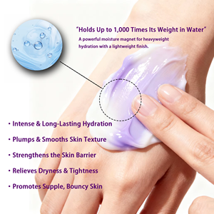 Crème hydratante pour le corps à l'acide hyaluronique naturel, label privé OEM, texture crème glacée, arc-en-ciel - Product Image 3